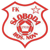 old logo of FK Sloboda Novi Grad