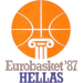 Logo of Eurobasket 1987 Greece