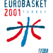 Logo of Eurobasket 2001 Turkey