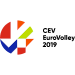 Logo of CEV European Championship 2019 BEL/FRA/NLD/SLV