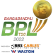 Logo of Bangabandhu BPL presented by BBS Cables and powered by Walton 2021/2022