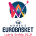 Logo of EuroBasket Women 2019 Latvia/Serbia
