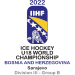 Logo of IIHF World Championship U18 Division III B 2022 Bosnia and Herzegovina